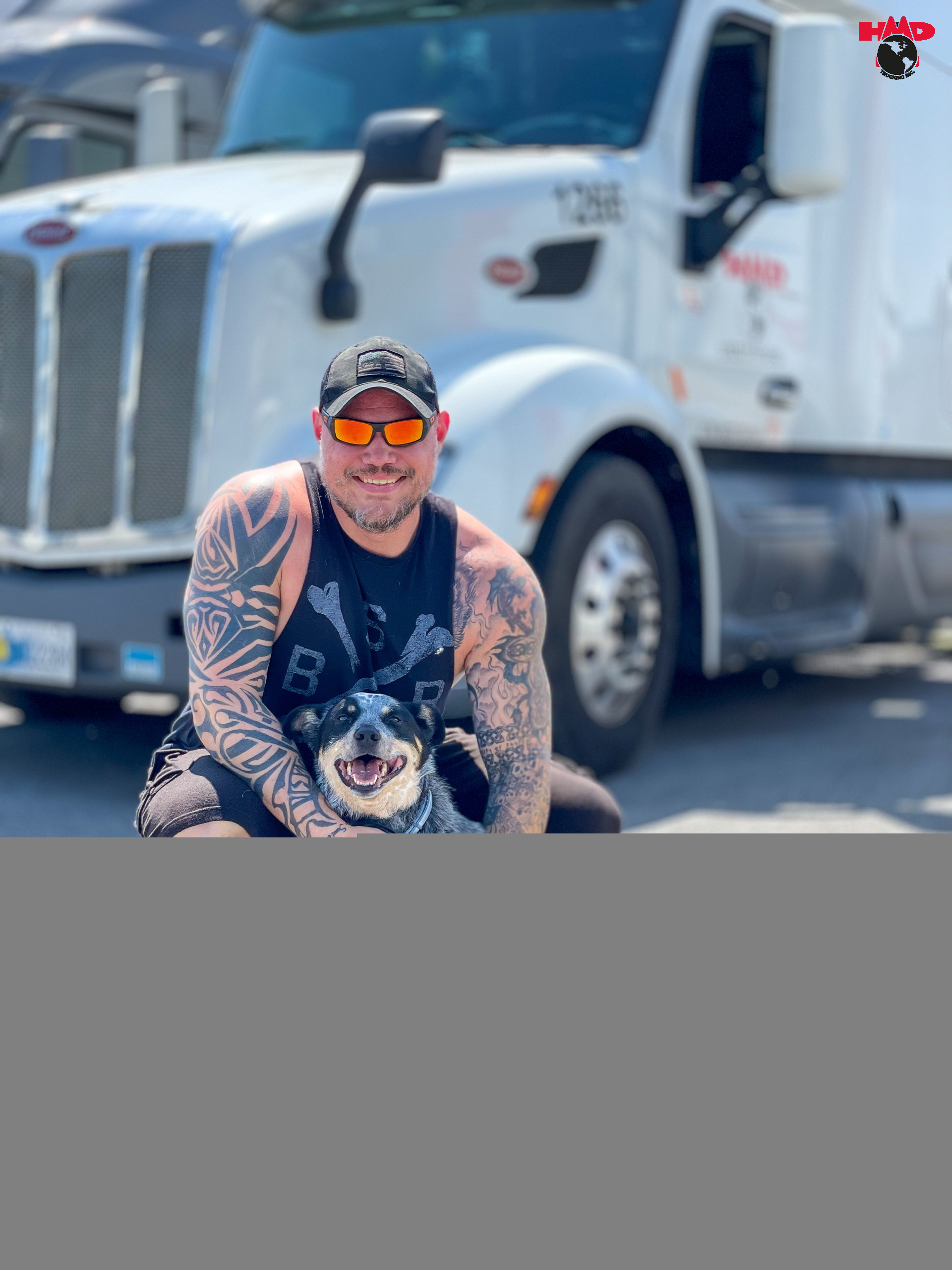 Joys of trucking with a dog
